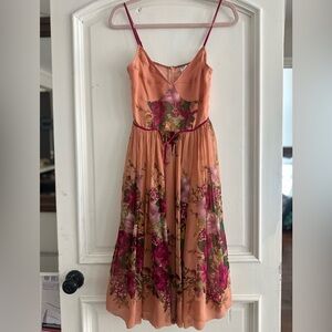 Beautiful Tracy Reese 100% Silk Floral Dress